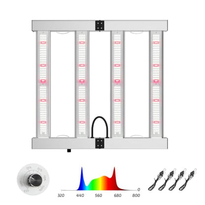 200W LED Grow Lights for Indoor Plants,Full Spectrum,2x2ft Coverage - size: 18.1 inch(200W)