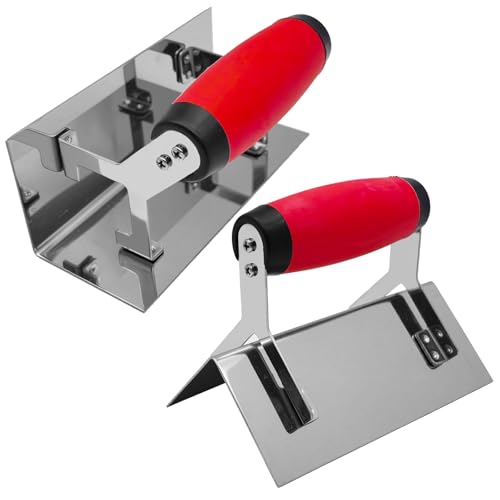 Concrete Tool Set, 2 Pack Drywall Inside&Outside Conner Trowel - size: Inside & Outside Corner Trowel Set