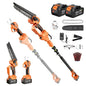 4-in-1 Cordless Brushless Mini Chainsaw for Tree Trimming, 8 inch