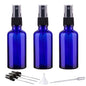 Hydior 2oz Glass Spray Bottles For Essential Oils, Blue, 3 Pack - color: Black Blue