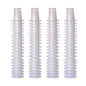100 Pack 1.77" Garden Net Pots Cups, Slotted Mesh Pot Baskets, White - size: 1 inch（Round style）-100 Pack