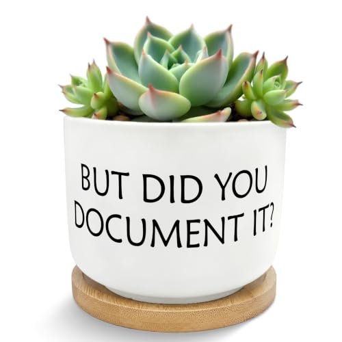 But Did You Document It Funny Plant Pots Succulent Planters - color: Style a -L