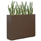 Wallowa 38Lx10Wx30H Rust-Resistant Metallic Heavy Planter Box - color: Espresso