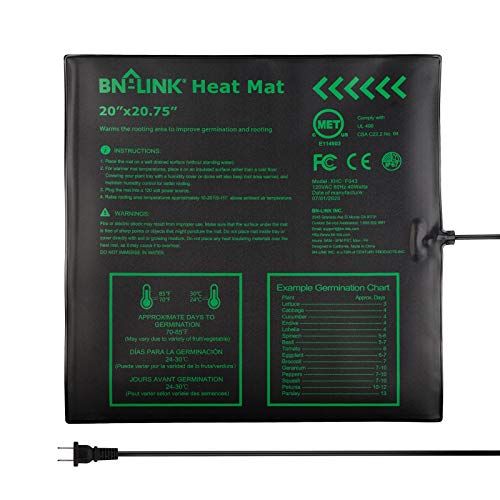 BN-LINK 20" x 20.75" Seedling Heat Mat for Seed Starting Plants Germination - size: 20x20.75 1 Pack