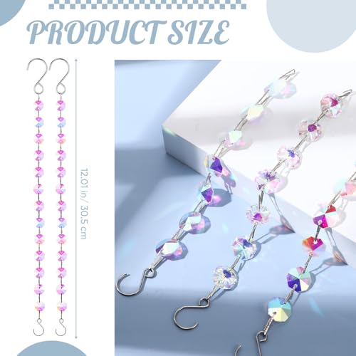 Landical 9 Pack 12 Inch Suncatcher Hanging Chain for Plants, Pink - color: Pink