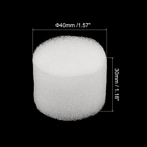 MECCANIXITY 100pcs Hydroponic Sponges, 1.57" Growing Media Cylindrical Sponges for Home Vegetable Flower Planting, White - color: White, size: 1.57"