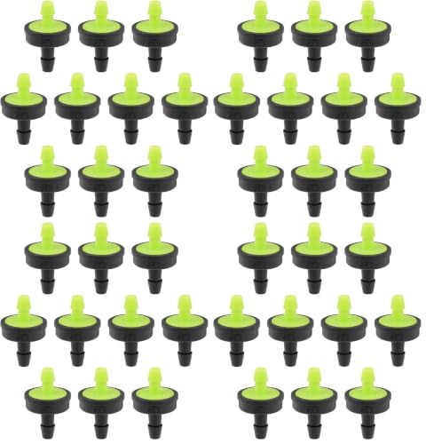 uxcell Pressure Compensating Dripper 8GPH 30L/H Emitter for Garden Lawn Drip Irrigation with Barbed Hose Connector Plastic Green 20pcs (Pack of 4) - size: Large (Pack of 4)