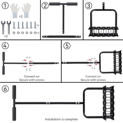 Lawn Aerator Tool with 14 Spikes, Manual Yard Soil Aerating Tool