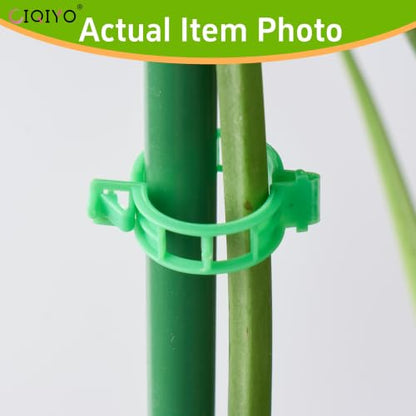 Plant Support Clips,Plastic Clips for Securing Plants,Tomato Vine Clips,Plant Fixing Clips,Garden Clips for Climbing Plants,Grape and Vine Vegetables (200, Light Green) - color: Light Green