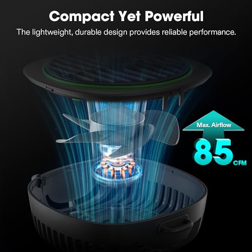 VIVOSUN AeroWave D4 Grow Tent Clip Fan with Detachable Hook, 4" Fan, 2-Pack - size: 4"-2 Pack