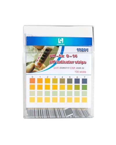 LOHAND pH Test Strips, 100 Strips, 0-14 Range Universal pH Paper - size: pH 0.0-14.0, 1 pH Int