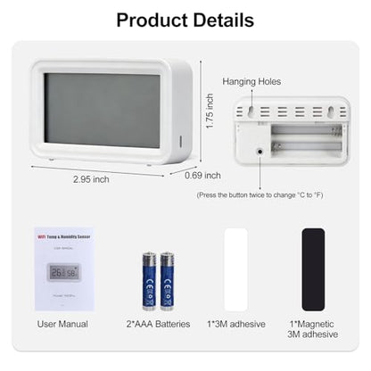 eMylo WiFi Thermometer Hygrometer,Smart Indoor Temperature Humidity Sensor