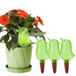 4 Pack Self Watering Spikes for Indoor Plants, Plant Watering Devices with Bird Shape, Automatic Irrigation Spikes for Potted Plants, Vacation Plant Waterer System (Green) - color: Green