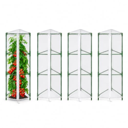 Halatool Garden Tomato Plant Cover Netting, Fits 40–55" Tomato Cages - size: 45 Inch