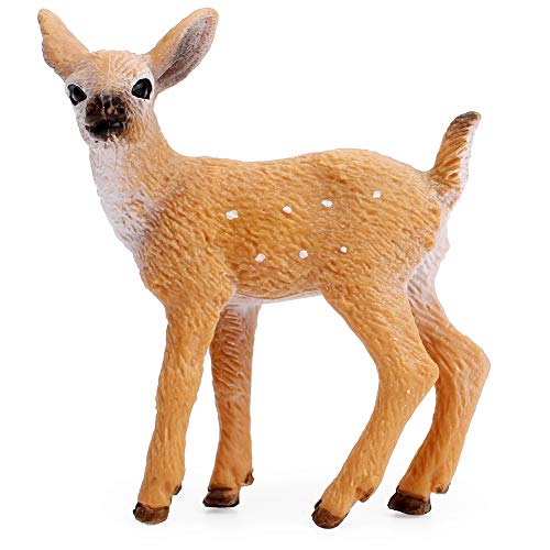 Forest Animal Figures Cake Toppers, Woodland Creatures Toy Figurines Set (5pcs Forest Animals)