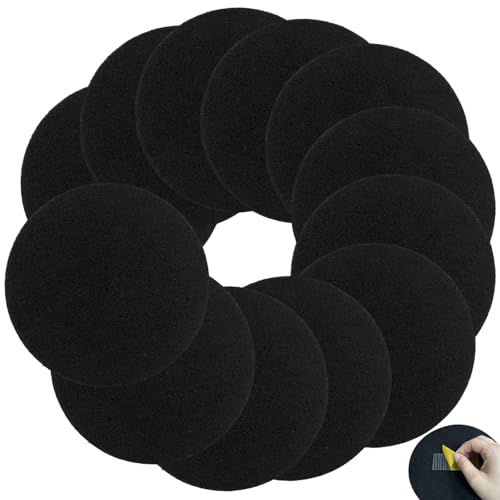 7.25 inch Compost Filters for Countertop Bin Saiqiang 12Pack Charcoal Filter for Kitchen Compost Bin Pail Replacement Filter Carbon Round Charcoal Filters for Compost Bucket