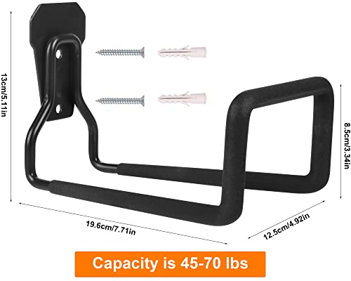 Heavy Duty Hose Hanger Garden Hose Storage Water Hose Holders for Outside - color: 2pcs Black