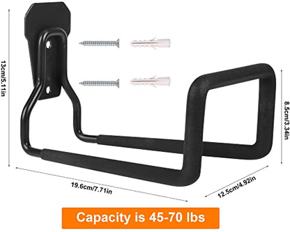 Heavy Duty Hose Hanger Garden Hose Storage Water Hose Holders for Outside - color: 2pcs Black