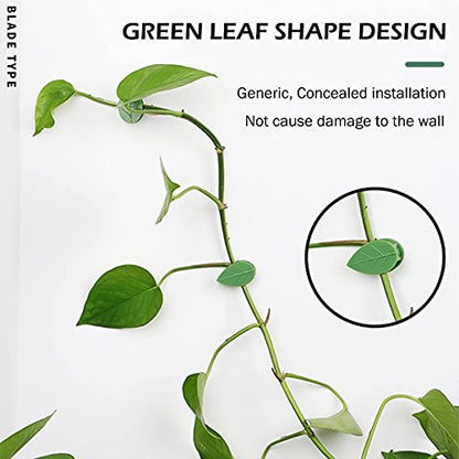 100 Pcs Plant Climbing Wall Fixture Clips, Self-Adhesive Hook for Vines - color: 50Pcs+50Pcs