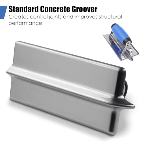 2PCS Stainless Steel Concrete Edger & Concrete Groover Tool - style: 2PCS - Concrete Edger & Groover
