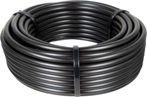 Mainline Drip Irrigation Tubing Poly Rigid Pipe, Use with 1/2-Inch Fittings, Rain Bird Tubing Replacement, 100-Foot Length - size: 100-Foot, style: Fits 1/2-Inch Barbs