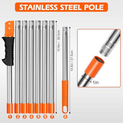 Grefinity Manual Pole Saw, 10 Ft Pole Saws for Tree Trimming - size: 10Ft
