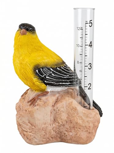 Gift Essentials Goldfinch Decorative Rain Gauge - color: Goldfinch