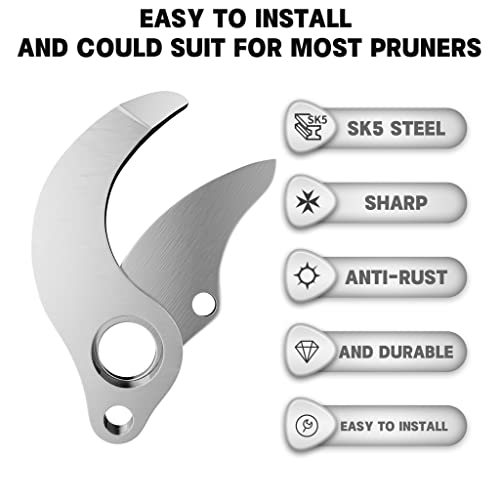 Electric Pruning Shears Replacement Blade, 30MM (1.2Inch) Cutting Diameter, Only Compatible Applicable to 1.2inch 30mm Model