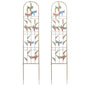 aboxoo 2-Pack Dragonfly Metal Garden Trellis for Climbing Plants - color: Dragonfly, size: 2pcs