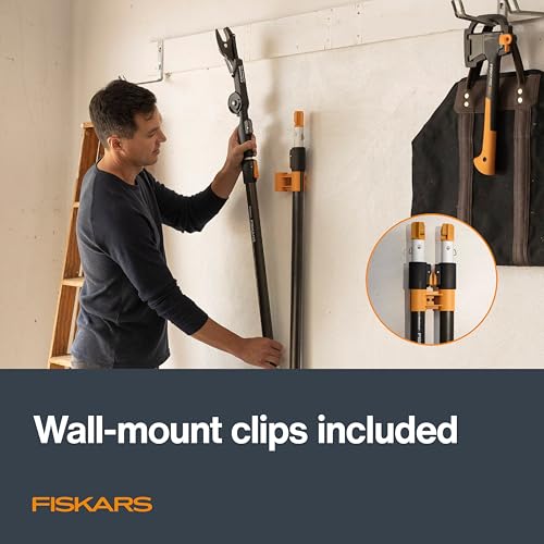 Fiskars 4-16 Ft XtendControl Extendable Modular Pole Saw & Tree Trimmer - style: 16' X3 Double-Hooked Saw