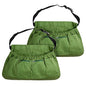 codree Harvest Apron for Garden Vegetable-Adjustable Harvest Picking Apron with 4 Pockets for Gardeners Pick Fruit Weeding - color: Green - 2pcs
