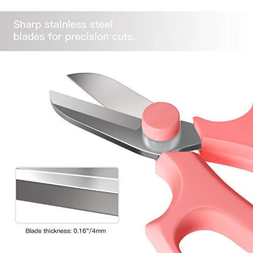 Housolution Flower Scissors, Premium Steel Garden Pruning Shears, Pink - color: Pink, size: 1 Pack