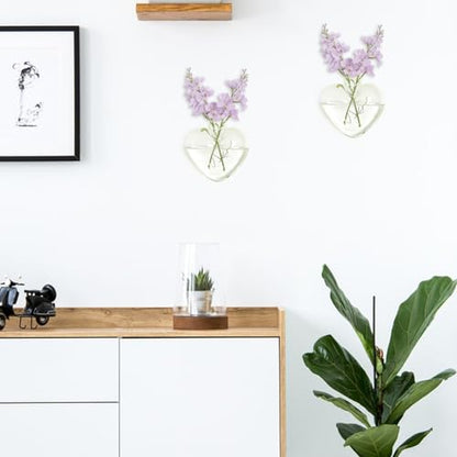 XXXFLOWER Propagation Wall Hanging Vases Planters, 2 Pack Love Water Vases - size: 2 Love Wall Hanging