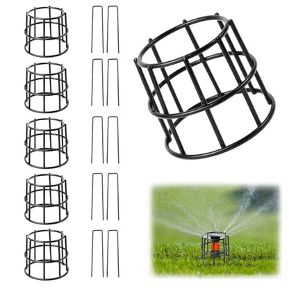 5 Set Upgraded Lawn Sprinkler Head Protector Metal Lawn Sprinkler Guard