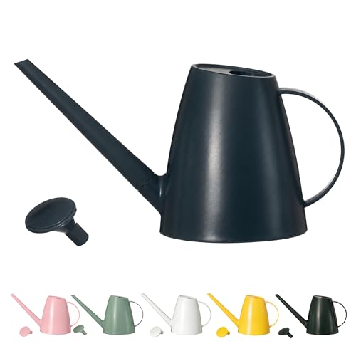 Modern 1.8 Liter Plastic Watering Can with Detachable Spout and Sprinkler Head, Designed for Controlled Pouring and Easy Handling, Blue - color: Blue