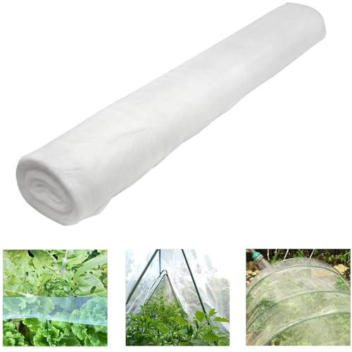 Roll Packed 10x100FT Garden Netting, Fine Mesh Insect Barrier for Plants - size: 10Ft x 100Ft