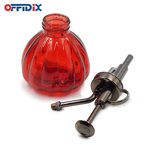 OFFIDIX Plant Mister Glass Spray Bottle for Indoor Small Plants 6.7oz Red - color: E-Red