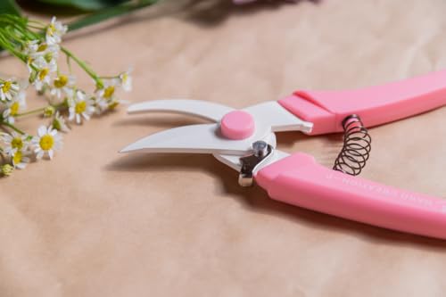 Japanese Hand Pruners - Sakagen Hand Creation, Ultra Sharp Bypass Pruning Shears for Flowers & Gardening, Made in Japan, P-180 (Moss Green) - color: Moss Green