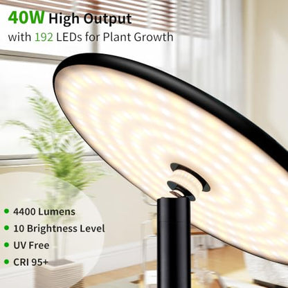 chiphy 69" Grow Lights, 40W Full Spectrum Plant Light for Indoor Plants - color: 2300-6500K, 4/8/12 Timer & 1-23H Timer, Remote