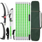 30 Feet Tree Pole Pruner Manual Branches Trimmer Tree Branch Garden Tools Loppers Hand Pole Saws Extendable Height Adustable System for Sawing and Shearing - size: 30FT(with branch scissors)