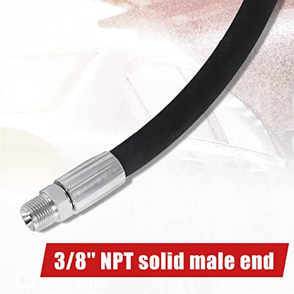 Tool Daily Pressure Washer Whip Hose 2 FT, 3/8" NPT + M22-14 Female Thread - size: 2 FT