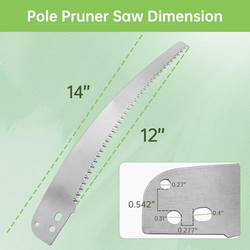 12" Pole Pruner Saw Blade for Corona Extendable Pruning Saws & Tree Trimmer