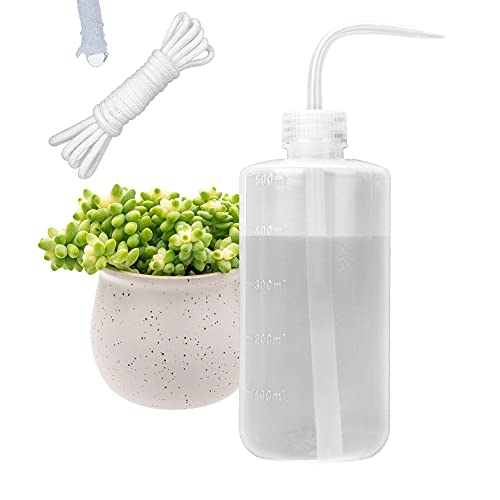 ORIMERC Plant Watering Bottle, Small Plant Watering Can for Indoor Plants, 500ML/17OZ Succulent Watering Bottle, Irrigation Bottle, Seedlings, Rinse Bottle for Tattoo, Eyelash, Eye wash, Lab Wash