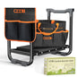 CZZXI Garden Kneeler and Seat, Wider and Thicker Kneeling Pad - color: Black & Orange