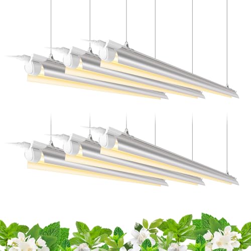 Barrina T8 Grow Light, 4FT 42W Full Spectrum LED Plant Light Strip, 6 Packs - color: Yellow, size: 4ft-6 Packs