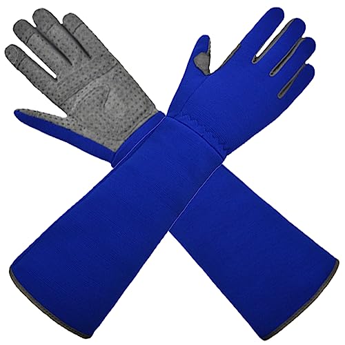 3-in-1 Gloves for Gardening, Farming & Cleaning, Stab-Proof, Anti-Slip, Wear-Resistant, Comfort, Breathable, Durable - color: Blue, size: Medium