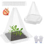 40 Pack Garden Cloches,Clear Reusable Plant Bell Covers,7.8"x11"