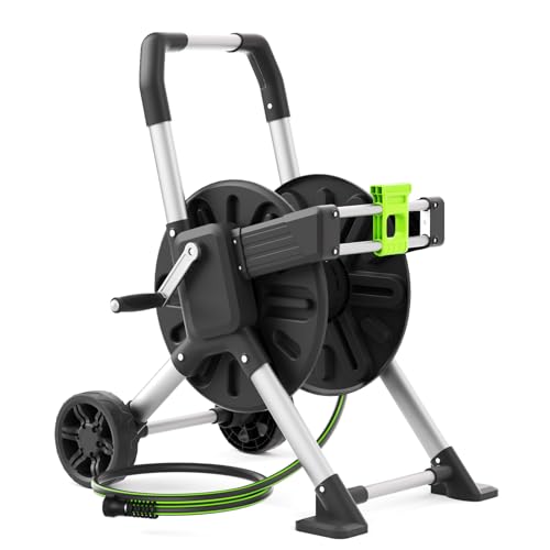 Upgrade Garden Hose Reel Cart, Holds 150 Ft 5/8" Hose With Wheels - size: 150 FT