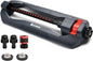 Eden 96213 Essential Turbo Oscillating Water Sprinkler,Covers Up to 3,600 sq. ft.,16 Nozzles,Weighted Base,Adjustable Range,Quick Connect Bundle,Dark Grey,Red,Silver,(Pack of 12) - size: 16 Nozzles (Pack of 12)