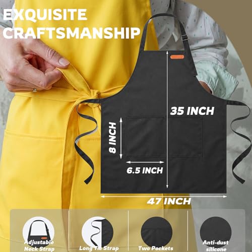 CAKETIME Colorful Aprons Made by Silicone Coated Polyester Fabric Waterproof Oilproof for Women Cooking Funny Gifts - color: Pink
